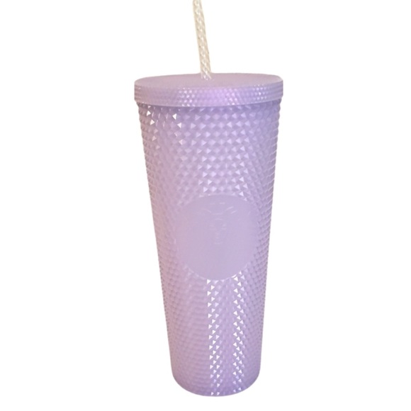 Starbucks 2021 Holiday Icy White Lilac Studded Venti Tumbler NWT